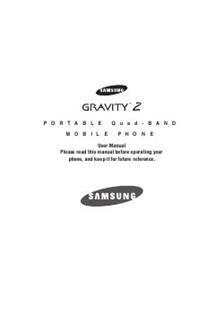 Samsung Galaxy Gravity 2 manual. Tablet Instructions.